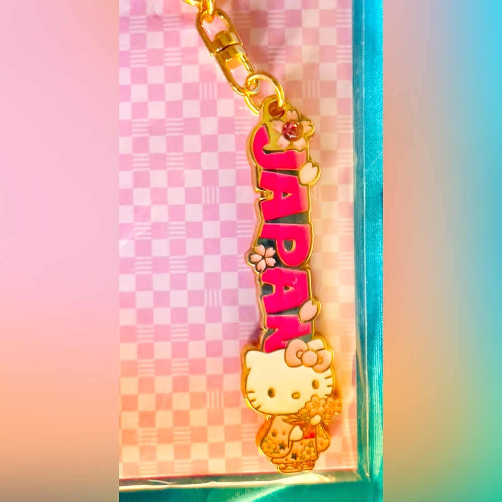 New Hello Kitty Sanrio Japan Keychain Tokyo Pink Kimono NIP